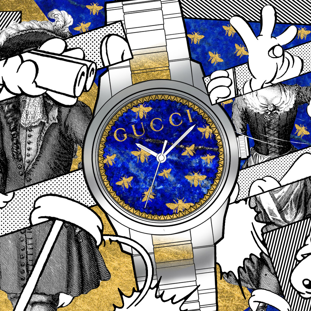 Gucci inyecta arte alrededor del reloj G-Timeless