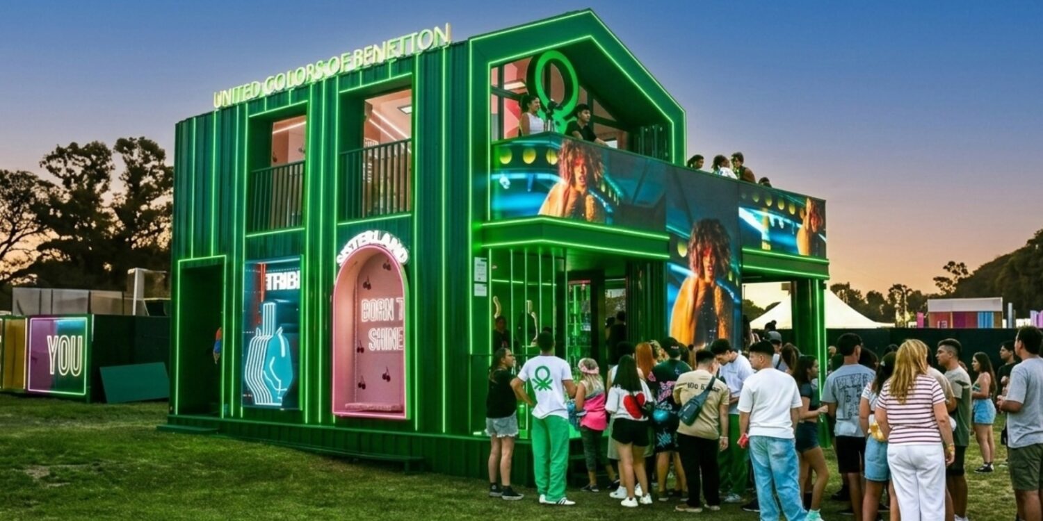 Benetton Perfumes reinventa su icónica House para Lollapalooza Argentina